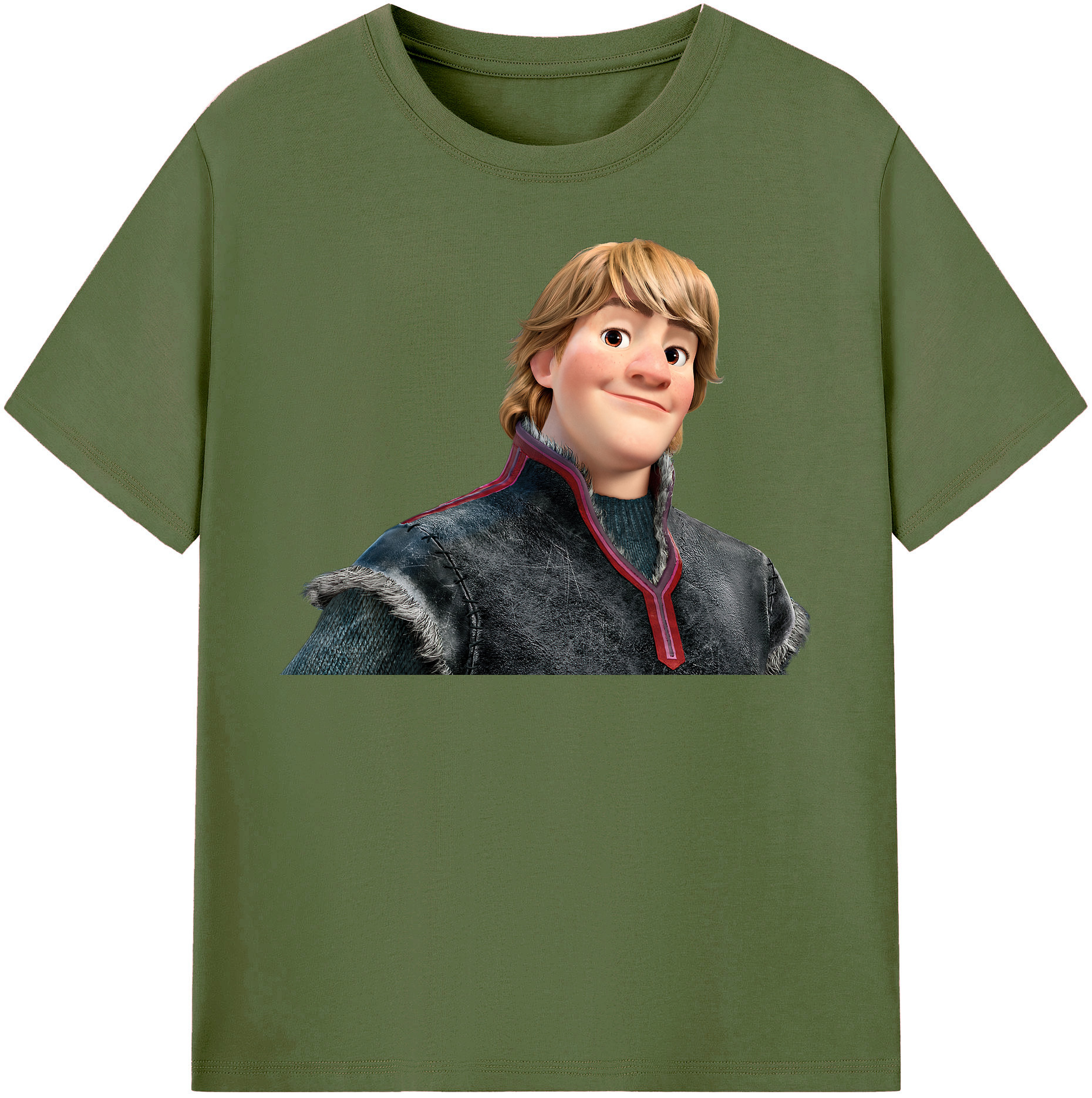 （画像用） アナと雪の女王 アンナ エルサ Frozen Anna Elsa 綿100％半袖Tシャツ（フロントプリント）